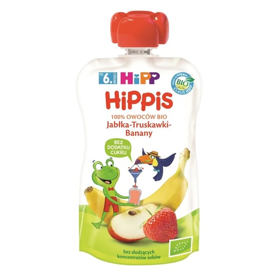 Hipp hippis deser mus jabłka truskawki banany 100g Hipp