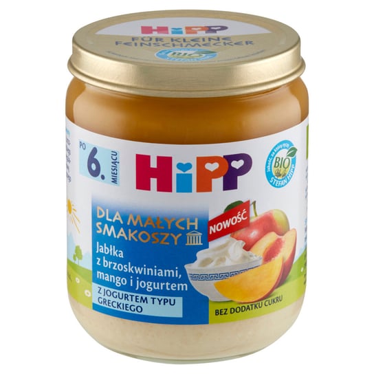 Hipp jabłka brzoskwinie mango jogurt 6m+ 160g Hipp
