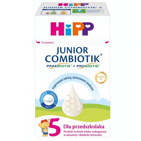 HiPP Junior Combiotik 5 Produkt na bazie mleka dla przedszkolaka 550 g Hipp