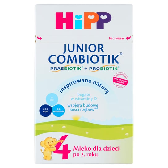 Hipp, Junior Combiotik, Mleko dla dzieci powyżej 2. roku życia, 550 g Hipp