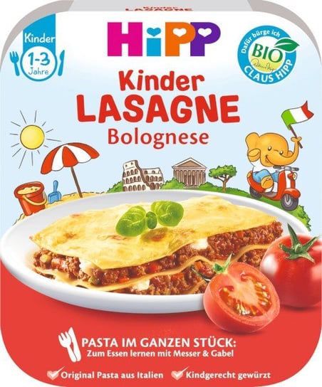 Hipp, Lasagne bolognese z wołowiną i warzywami 12m+, 250 g Hipp