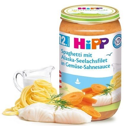 HiPP, makaron z mintajem i warzywami w sosie śmietanowym, 250 g Hipp