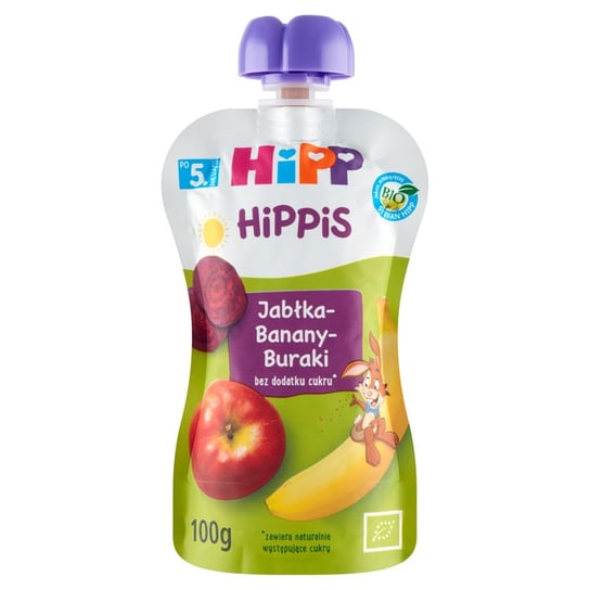 Hipp Mus Jabłka, Banany, Buraki 100G Bio Hipp