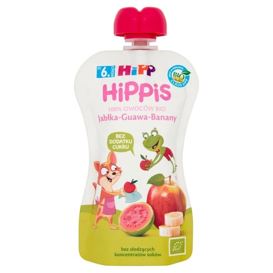 HIPP Mus owocowy Jabłka-Guawa-Banany po 6. miesiącu 100 g Bio Hipp