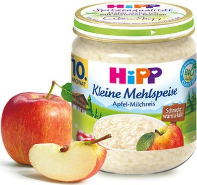 HiPP, ryż na mleku z delikatnymi jabłkami i wanilią, 200 g Hipp