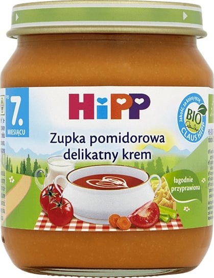 Hipp, Zupka pomidorowa delikatny krem, Bio, 200 g Hipp