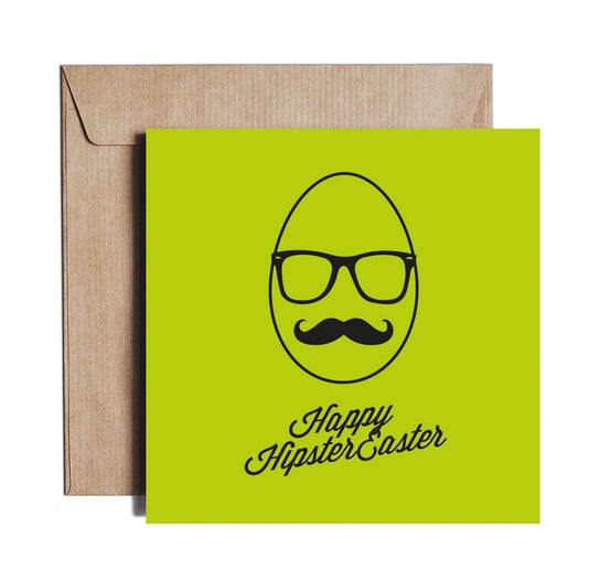 Hipster Easter - Greeting card by PIESKOT Polish Design PIESKOT