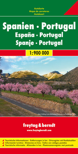 Hiszpania i Portugalia. Mapa 1:900 000 Opracowanie zbiorowe