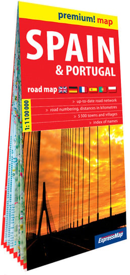 Hiszpania i Portugalia. Mapa samochodowa 1:1 100 000 Opracowanie zbiorowe