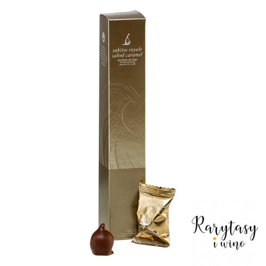 Hiszpańskie Figi Nadziewane w Czekoladzie o Smaku Solonego Karmelu "Bombon de Chocolate con Leche con Higo Relleno con un 40% de Trufa de Chocolate con Leche Sabor Caramelo Salado" Rabitos Royales La Inny producent