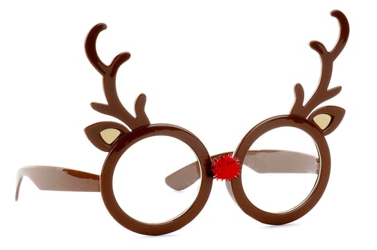 Ho! Ho! Ho!, Okulary ozdobne na Boże Narodzenie, renifer, 11,5x16 cm Empik