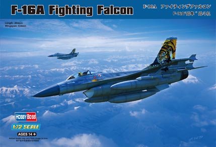 Hobby Boss, F16A Fighting Falcon, Model do sklejania, 12+ Hobby Boss
