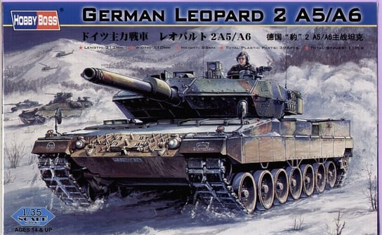 Hobby Boss, German Tank Leopard 2 A5A6, Model do sklejania, 12+ Hobby Boss