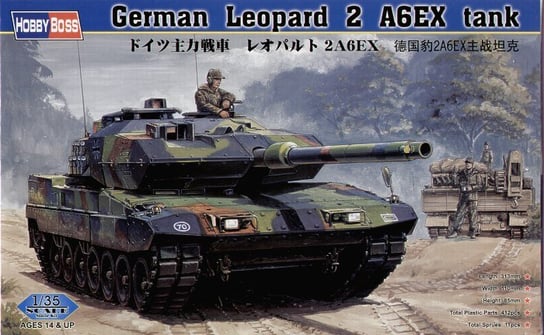 Hobby Boss, German Tank Leopard 2 A6EX, Model do sklejania, 12+ Hobby Boss