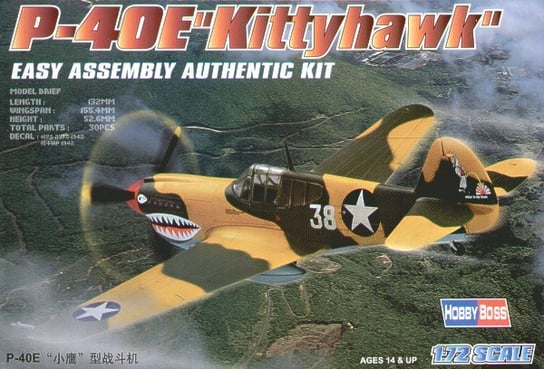 Hobby Boss, P40E Kittyhawk, Model do sklejania, Hobby Boss