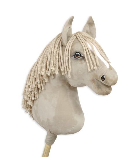 Hobby Horse Duży Koń Na Kiju Premium - Cremello A3 Super Hobby Horse