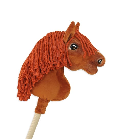 Hobby Horse Mały koń na kiju Premium - kasztan A4 Inna marka