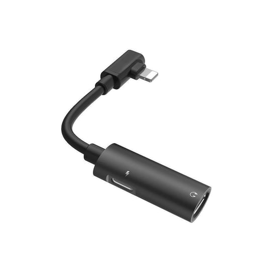 HOCO adapter HF / ładowanie do iPhone Lightning 8-pin 2w1 LS18 czarny HOCO.