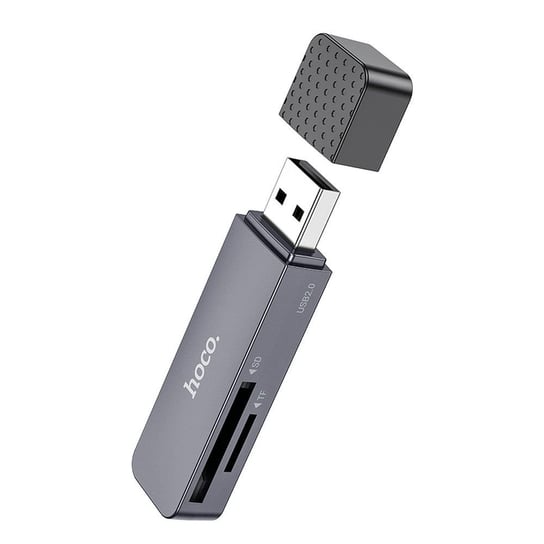 HOCO czytnik kart pamięci USB A 2.0 HB45 szary Partner Tele