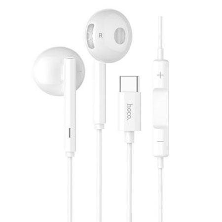 Hoco Douszne słuchawki przewodowe Typ C - Biały EtuiStudio