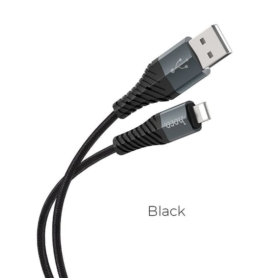 HOCO kabel USB do iPhone Lightning 8-pin COOL X38 1 metr czarny HOCO.