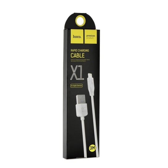 HOCO kabel USB do iPhone Lightning 8-pin X1 RAPID biały 3 metry HOCO.