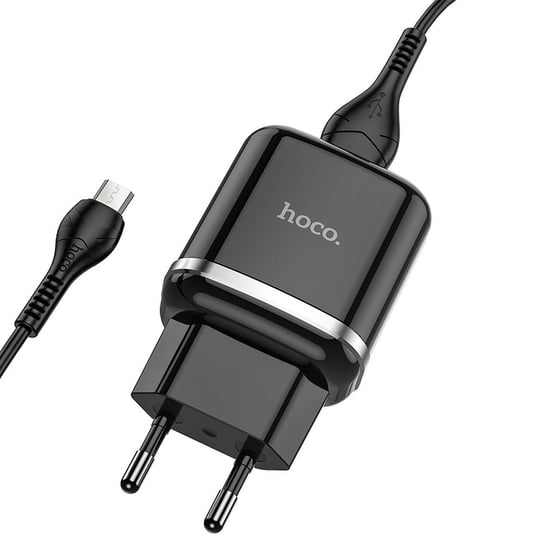 HOCO ładowarka sieciowa USB 3A QC3.0 Fast Charge Special Single Port z kablem Micro N3 czarna HOCO.