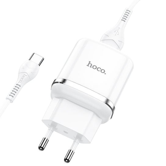 HOCO ładowarka sieciowa USB 3A QC3.0 Fast Charge Special Single Port z kablem Typ C N3 biała HOCO.