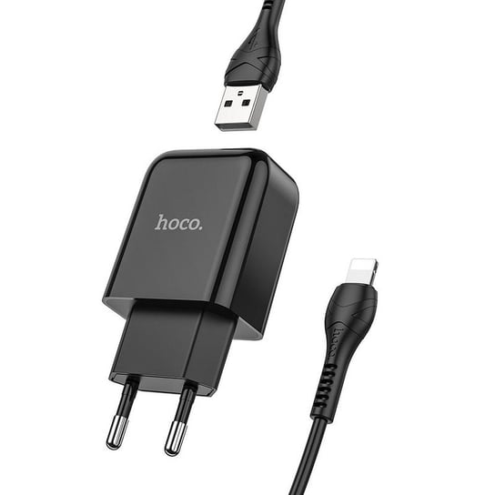 HOCO ładowarka sieciowa USB + kabel do Lightning 8-pin 2A N2 Vigour czarna HOCO.