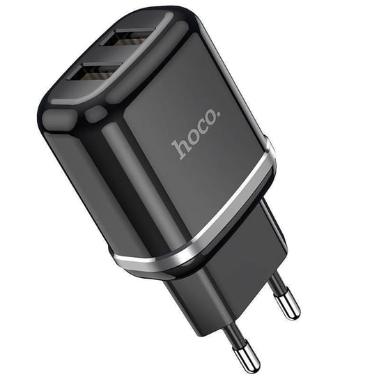 Hoco N4 ładowarka sieciowa 2,4A 2xUSB + 1x Kabel 1m Micro USB kolor czarny HOCO.