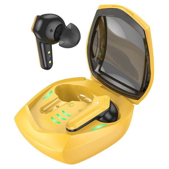 HOCO słuchawki bezprzewodowe / bluetooth stereo TWS Magic gaming EW28 żółte HOCO.