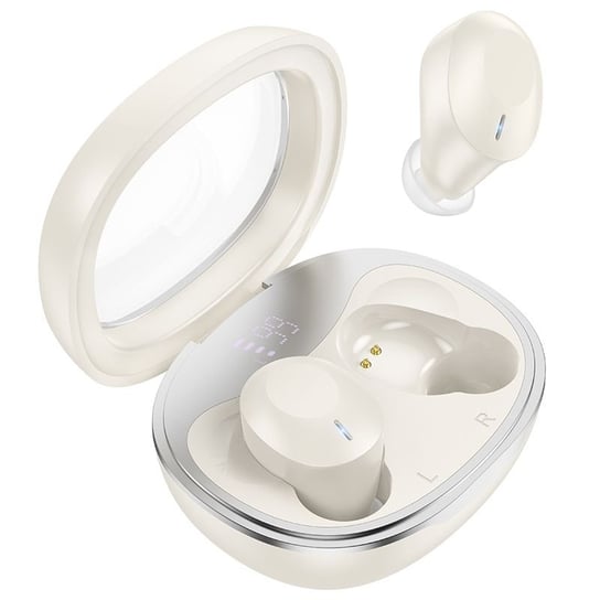 HOCO słuchawki bezprzewodowe / bluetooth stereo TWS Smart true EQ3 mleczna biel Partner Tele