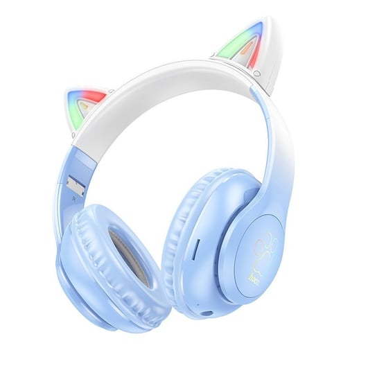 HOCO słuchawki bluetooth nagłowne W42 Kocie Uszy krystaliszny niebieski HOCO.