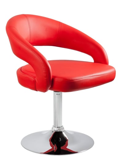 Hoker barowy, krzesło, stilo, czerwony Unique