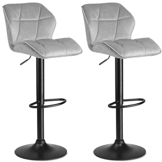 Hoker, krzesło barowe, obrotowe, regulowane, stołek, Sofotel, odcienie szarości SOFOTEL