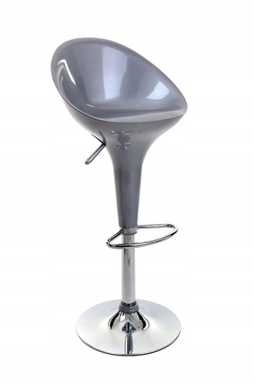 Hoker Loftowy Irys Srebrny Krzesło Barowe Regulowane Stołek Bar Angel