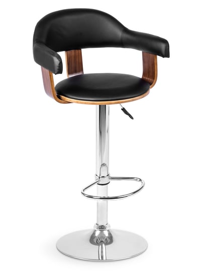 Hoker obrotowy, krzesło barowe, kuchenne, stołek SOFOTEL Peluro, czarny SOFOTEL