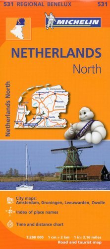 Holandia Północna. Mapa 1:200 000 Michelin Travel Publications