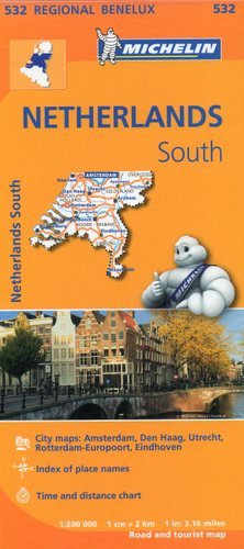 Holandia Południowa. Mapa 1:200 000 Michelin Travel Publications