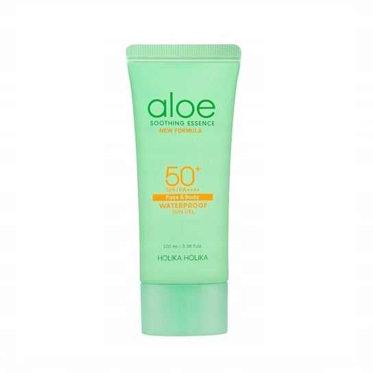 Holika Holika, Aloe Soothing Essence Face & Body Waterproof Sun Gel SPF50+, Żel przeciwsłoneczny do twarzy i ciała, 100 ml Holika Holika
