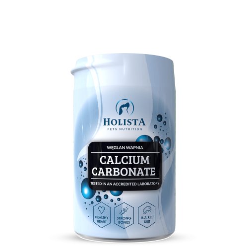 HolistaPets Calcium Carbonate Węglan Wapnia dla Psa i Kota 250g HolistaPets