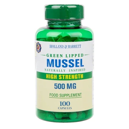 Holland & Barrett, Green Lipped Mussel - Małża zielony,  Suplement diety, 100 kaps. Holland & Barrett