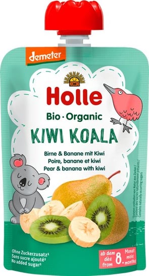Holle, Bio, deserek mus z gruszek bananów i kiwi, 90 g Holle