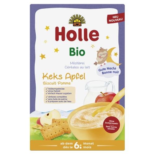 HOLLE Bio Kaszka mleczna owsianka ciastka i jabłko, 250g Holle