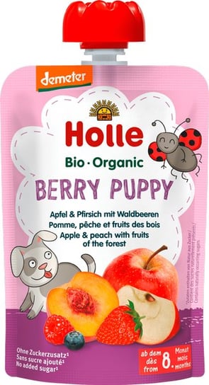 Holle, Bio, mus jabłko brzoskwiń i owoców leśnych, 100 g Holle