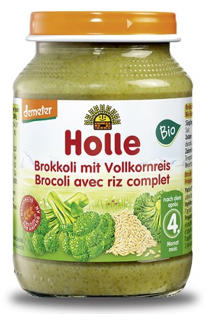 Holle, Demeter, zdrowe brokuły z ryżem, 190 g Holle