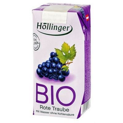Hollinger, Nektar z czerwonych winogron, bez cukru, Bio, 200 ml Hollinger