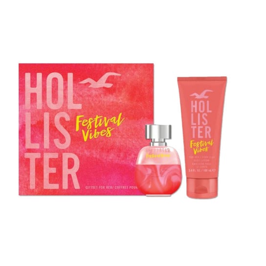 Hollister, Festival Vibes For Her, zestaw kosmetyków, 2 szt. Hollister