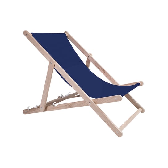 Holtaz Leżak składany drewniany do samodzielnego montażu Składane krzesło plażowe Leżak ogrodowy z drewna bukowego regulowany 4 pozycje do ogrodu na balkon do 130 kg Holtaz