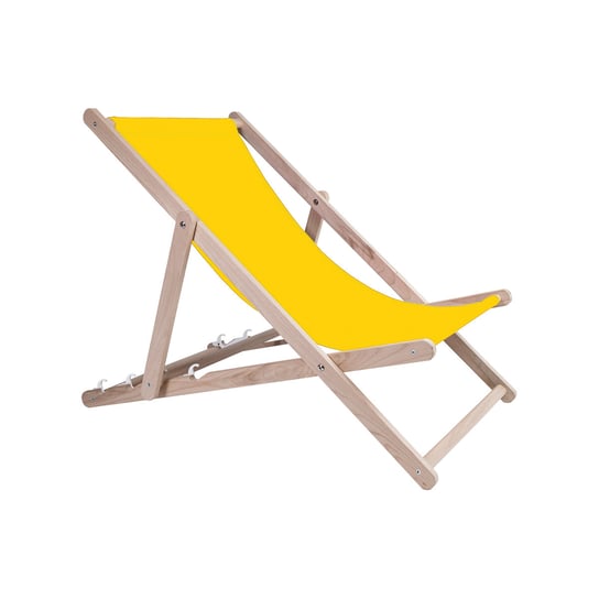 Holtaz Leżak składany drewniany do samodzielnego montażu Składane krzesło plażowe Leżak ogrodowy z drewna bukowego regulowany 4 pozycje do ogrodu na balkon do 130 kg Holtaz